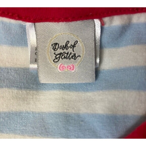 Dash Of Glitter Baby Girl Fire Truck  Summer One Piece, Romper Size 18-24 Months - Picture 5 of 9